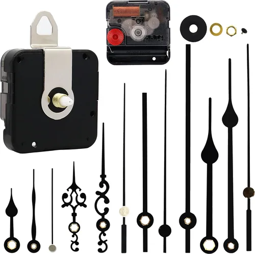 Miniatura 8 de TIKROUND Youngtown 12888 - Reloj de pared de cuarzo para bricolaje, piezas de repuesto de mecanismo de movimiento de repuesto de movimiento
