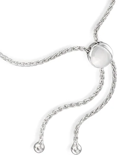 Miniatura 3 de Ross-Simons Pulsera Bolo de diamante de 130 quilates con zafiro y 020 quilates en plata de ley Gema multi