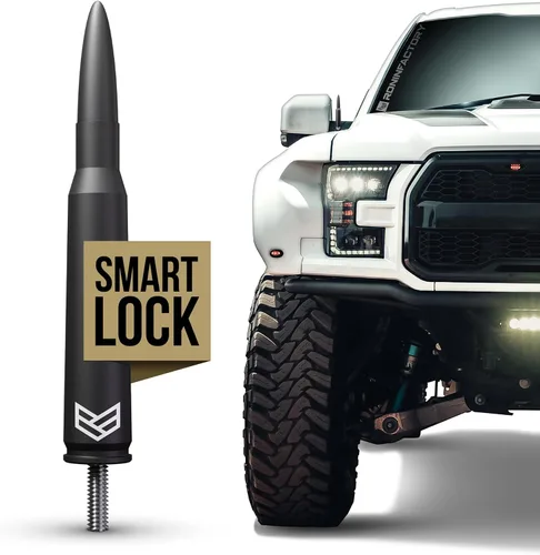 Miniatura 10 de Antena diseño de proyectil para camionetas Dodge RAM y Ford F150 Raptor.