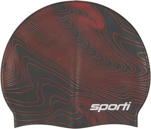 Miniatura 18 de Sporti Gorra de natación de silicona con diseño gráfico con altura de 7.6 pulgadas, apertura de 7.5 pulgadas, gorra de natación antideslizante