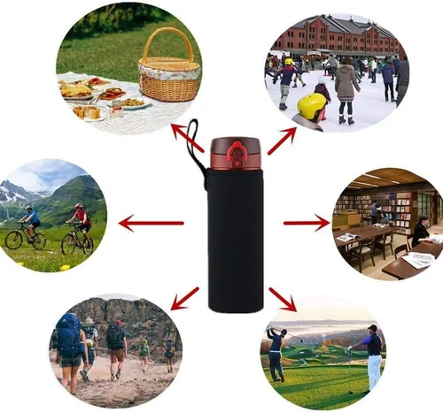 Miniatura 6 de Funda para botella de agua de 25 onzas, funda de neopreno aislada para botella de agua, soporte para botella de agua, funda de bolsa de 25.4 fl oz
