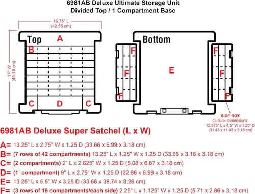Miniatura 3 de ArtBin 6981AB Super Satchel Deluxe Base dividida, organizador grande portátil de arte y manualidades con cajones, [1] estuche de almacenamiento