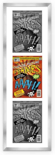 Miniatura 90 de Marco de cómic negro con alfombrilla negra para cómics de la Edad Dorada