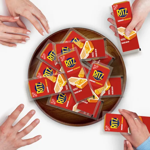 Miniatura 7 de Handi-Snacks RITZ Crackers 'N Cheesy Dip Paquetes de Aperitivos, Aperitivos Escolares, 20 Paquetes de Aperitivos