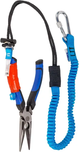 Miniatura 3 de Palmer Safety Cordón para herramientas con mosquetón individual y extremo de bucle ajustable, máxima resistencia de 15.0 libras, 52 pulgadas