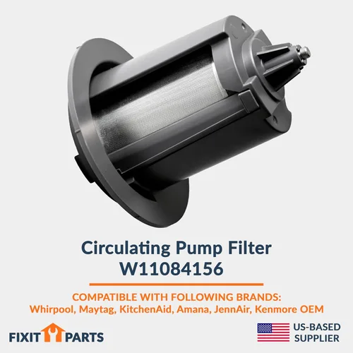 Miniatura 2 de Proveedor con sede en Estados Unidos - Filtro de bomba de circulación W11084156 reemplaza a W10713298 compatible con lavavajillas Whirlpool