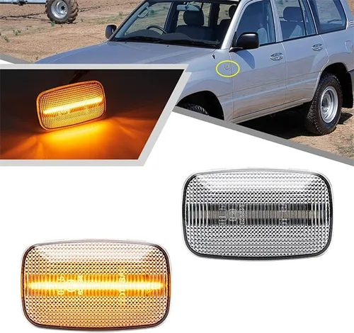 Miniatura 4 de Luz LED para guardabarros lateral compatible con Toyota LCruiser serie 100/70/80 compatible con Lexus LX470 LCruiser Prado 90 Series FJ Cruiser