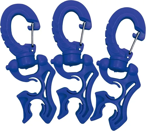 Miniatura 23 de Clip de soporte de manguera de buceo – Organizador de manguera seguro doble LP/HP para configuración BCD y gestión de equipos de buceo – Accesorio