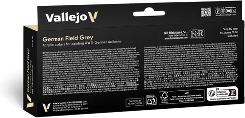 Miniatura 2 de Vallejo Conjunto de uniforme gris campo alemán, 0.6 fl oz