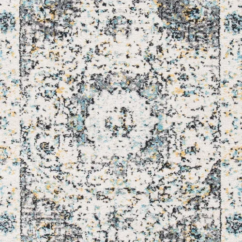Miniatura 6 de SAFAVIEH Evoke Collection EVK220B Medallón oriental shabby chic de 2'2" x 4', color gris/dorado, no desprende pelusa, alfombra de acento para sala