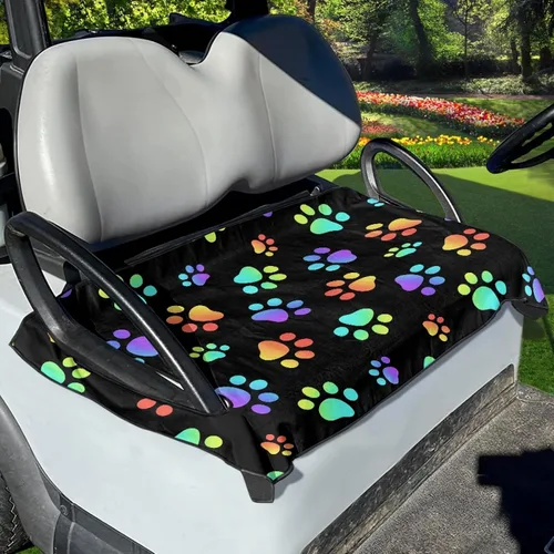 Miniatura 12 de Fundas de asiento de carrito de golf, mantas para carrito de golf, fundas de asiento de toalla para la mayoría de carritos de golf de 2 asientos