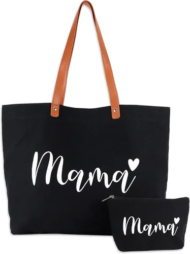 Miniatura 7 de Lamyba Regalos para mamá nueva, bolso de mano con bolsa de maquillaje, regalos geniales para mamá por ser/mamá embarazada/mujeres embarazadas