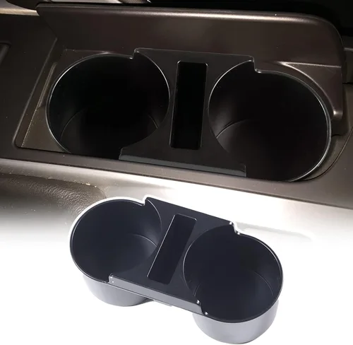 Soporte para taza de consola central para Chevrolet Corvette C7 2014-2019, ABS, color negro