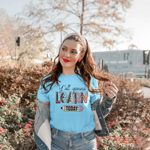 Miniatura 3 de Camisetas de profesora para mujer, camisetas de manga corta para profesores de preescolar y jardín de infantes