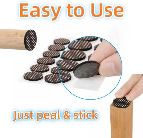 Miniatura 3 de Furnigear Almohadillas antideslizantes para muebles, autoadhesivas, antideslizantes, almohadillas resistentes para suelos de madera dura