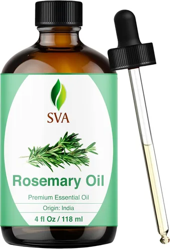 Miniatura 111 de SVA Aceite esencial de romero – 1 onza líquida – Aceite de romero 100% natural para el cabello, cara, cuidado de la piel, difusor, aromaterapia