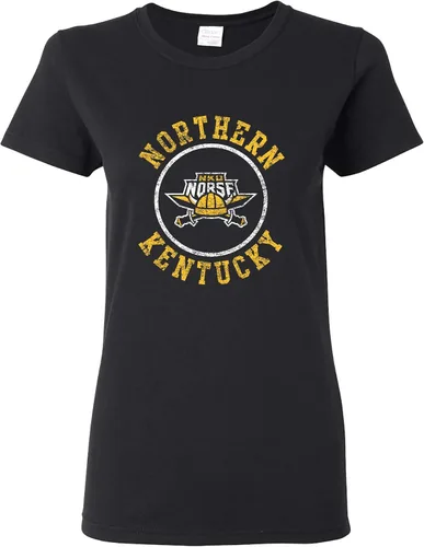 Miniatura 16 de NCAA - Camiseta para mujer, diseño de círculo envejecido, color del equipo, universidad