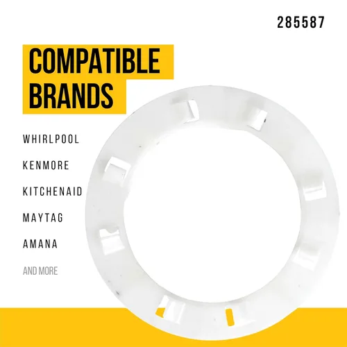Miniatura 2 de PartsBroz 285587 Arandela de empuje – Compatible con lavadora Whirlpool Kenmore KitchenAid Maytag – Reemplaza AP3094463 285587VP 3350389 AH334562