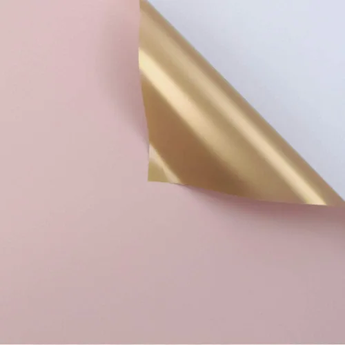 Miniatura 11 de BBJ WRAPS Papel de regalo de ramo de flores doradas, papel de regalo de flores impermeable, envolturas florales coreanas para arreglos florales
