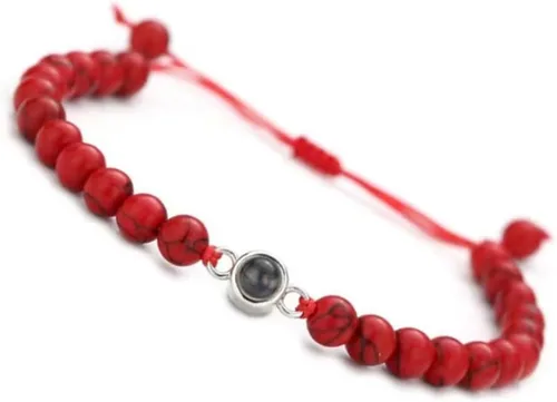 Miniatura 10 de Elegante pulsera de proyección de cristales que muestra I Loves You en 100 idiomas, gran regalo para amantes y parejas de uso diario