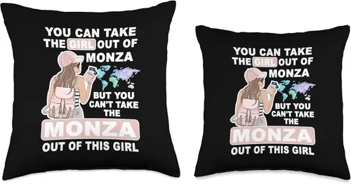 Miniatura 3 de Cool Girl from Monza City - Proud Monza Girl Throw Pillow