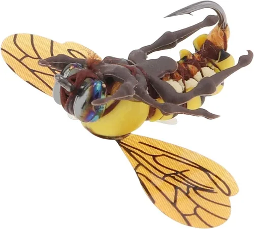 Miniatura 5 de 2 señuelos de pesca con mosca de abeja, señuelos de pesca de trucha de abejorro, pesca con mosca