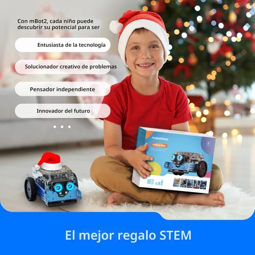 Miniatura 7 de Makeblock mBot2 Robot de Codificación para Niños, Soporte de Aprendizaje AI con Programación Scratch y Python, Kit de Robótica para Niños de 8 a 12