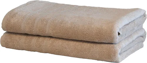 Miniatura 30 de Mosobam Juego de 4 toallas turcas de lujo de 35 x 70 pulgadas, color gris claro (gris), viscosa de bambú de 24.69 oz/m² y algodón peinado turco