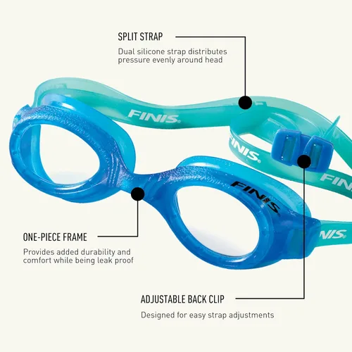 Miniatura 4 de Lentes de natación FINIS H2 Azul/Claro