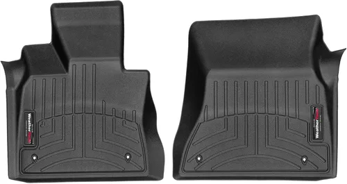 WeatherTech Revestimientos de suelo personalizados para BMW X5 35d, X5 35i, X5 40e, X5 50i, X6 50i, X6 35i - 1ª fila (4413351), negro