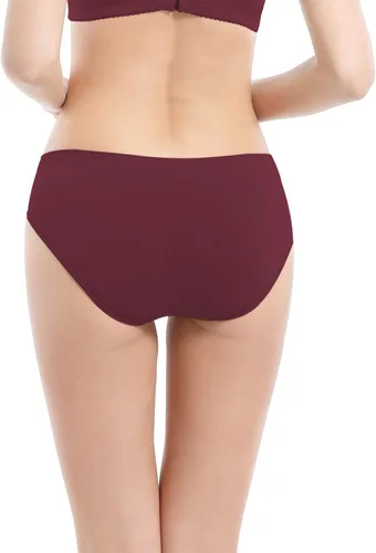Miniatura 5 de Bragas de bikini para mujer, sin costuras, suaves, elásticas, estilo cheekini hipster, paquete de 6