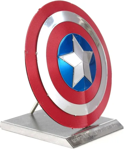 Miniatura 4 de Fascinations Metal Earth Marvel Captain America's Shield 3D Kit de modelo de metal