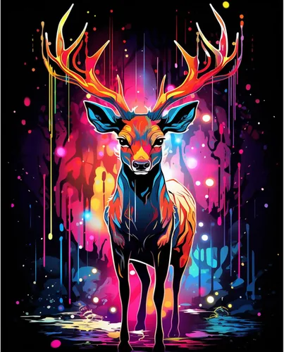 Miniatura 40 de Tucocoo Kits de pintura de búho de graffiti por números con pinceles y pigmento acrílico sobre lienzo para adultos, imagen de estilo colorido