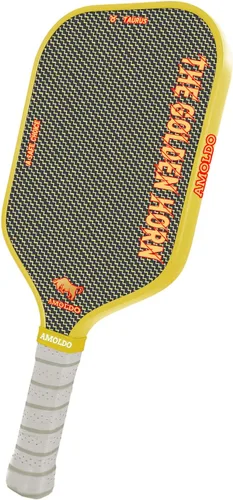 Miniatura 10 de Pickleball Paddles, Carbon Fiber Pickleball Paddle High Grit & Spin with PP Honeycomb Core 16mm Thickness and Thermoformed Elongated Shape, Naranja