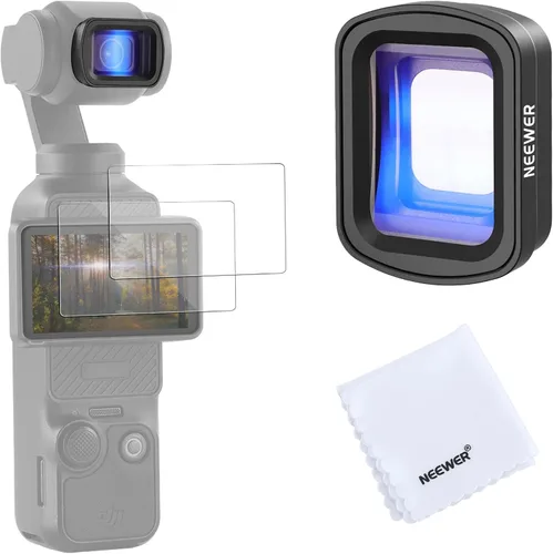 Miniatura 16 de NEEWER Juego de filtros ND compatibles con DJI Osmo Pocket 3 Creator Combo Accesorios, lente gran angular + ND2-32 variable + CPL + filtro