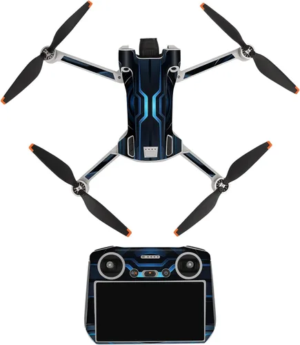 Miniatura 4 de YANHAO [Piezas de dron] para DJI Mini 3 Pro Drone Body y RC-N1 Control remoto Calcomanías de PVC Adhesivos de PVC a prueba de arañazos Juego de Rc 01