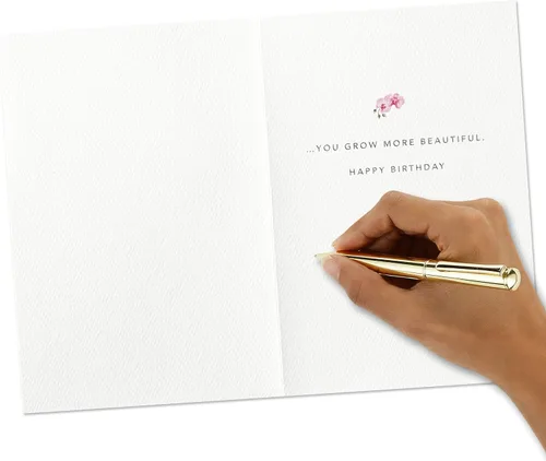 Miniatura 5 de Tarjeta de cumpleaños Hallmark Signature para ella (Orquídea)