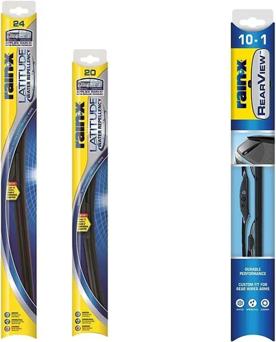 Miniatura 5 de Rain-X 810164 Latitude Escobillas Limpiaparabrisas 2 en 1 Repelentes al Agua, 24" y 18" Escobillas Limpiaparabrisas y Rain-X 850026 Espejo