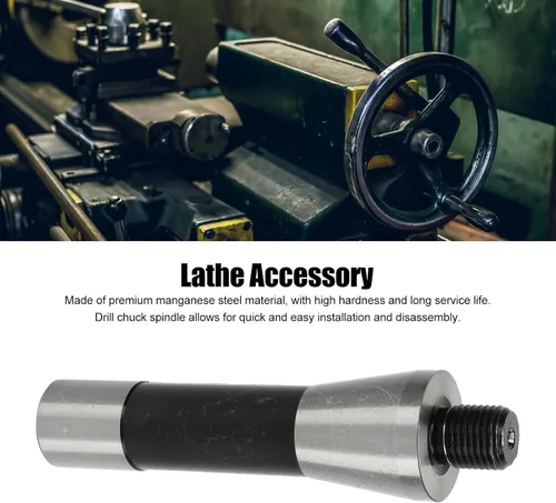 Miniatura 2 de R8 Drill Chuck Arbor Extension Rod Conecta Taladro Fresado y Taladro Tornos Herramienta de Conversión Conveniente