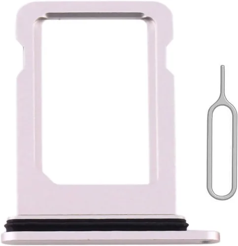 Miniatura 7 de Reemplazo de ranura para bandeja de tarjeta SIM para iPhone 12 (negro) con anillo de goma impermeable y pasador de expulsión