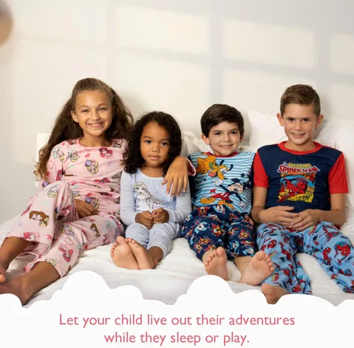 Miniatura 2 de Disney Conjunto de pijama de algodón de 4 piezas para niña Azul bebé