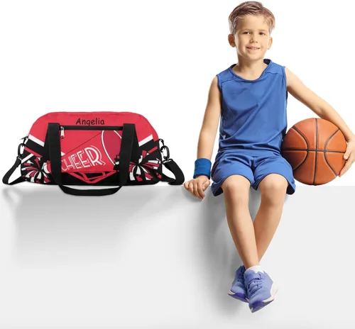 Miniatura 2 de Cheerleader - Bolsas de lona para niñas, para animadoras, deportes, gimnasio, animadoras, bolsa de lona, Animación personalizada 4