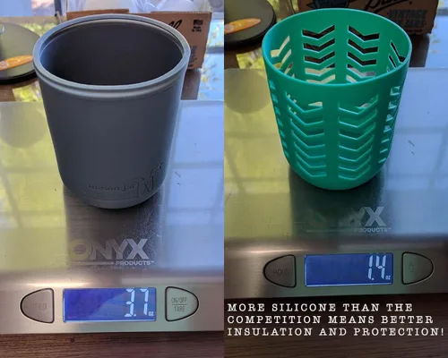 Miniatura 4 de Mason Jar Lifestyle - Fundas de silicona de 24 onzas para proteger frascos de bolas de Mason Jar Lifestyle (escarcha, paquete de 2)
