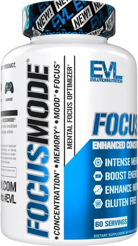 Miniatura 4 de Evlution Nutrición Energía Mental y Suplemento de Enfoque para Adultos - Suplemento de apoyo cerebral nootrópicos con cafeína L teanina alfa GPC