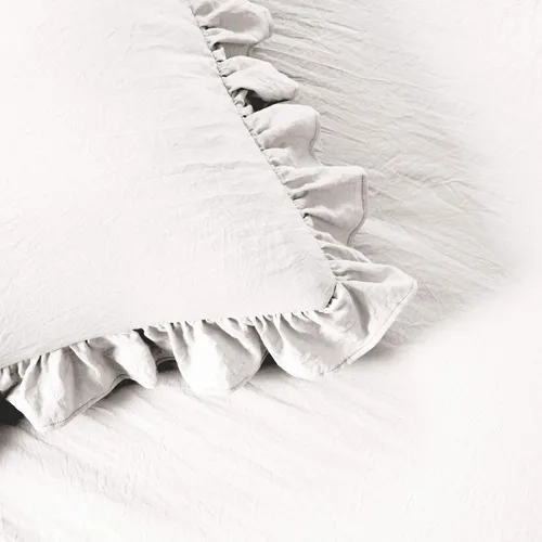 Miniatura 4 de Lush Decor Juego de Colcha con Falda de Volantes - 3 Piezas de Ropa de Cama Lujosa Estilo Granja - Elegante Detalle de Volantes - Estilo Atemporal