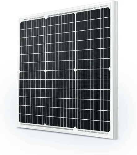 Renogy Panel Solar de 50 W 12 V, Cargador de Módulo PV Monocristalino de Alta Eficiencia de 50 W para Techo de Casa Rodante, Marina, Granja, Batería