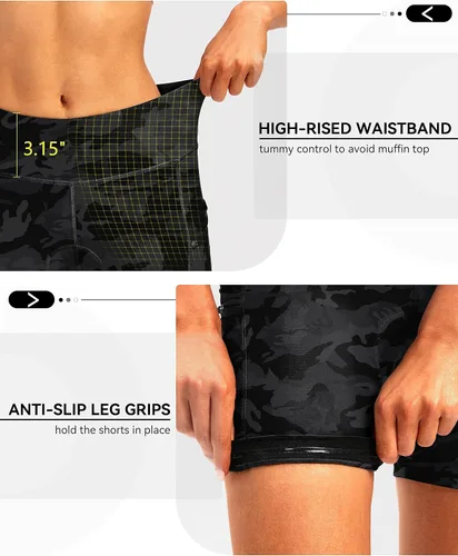 Miniatura 5 de Pantalones cortos de ciclismo acolchados 4D para mujer, 57 pulgadas, ropa interior de ciclismo, ciclismo de carretera, pantalones cortos para mujer