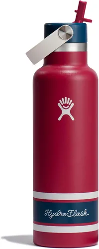 Miniatura 21 de Hydro Flask Botella de agua – Acero inoxidable aislado – Tapa flexible con pajita de boca estándar, antiderrames, a prueba de fugas y recargable