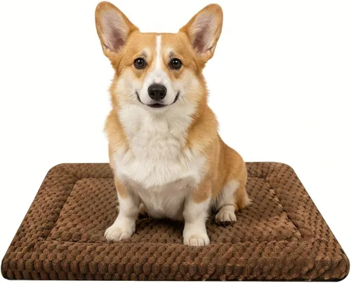 Miniatura 10 de Tapete de Cama para Perro - Tapetes de Cama Reversibles para Jaula de Perro, Suave y Transpirable, Almohadilla para Perrera, Cama de Jaula Duradera