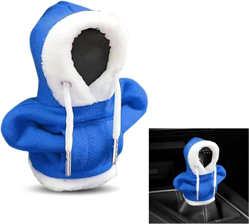 Miniatura 11 de Cubierta de capucha para palanca de cambios navideña, cubierta de capucha para cambios de estilo navideño, protector de invierno cálido para palanca